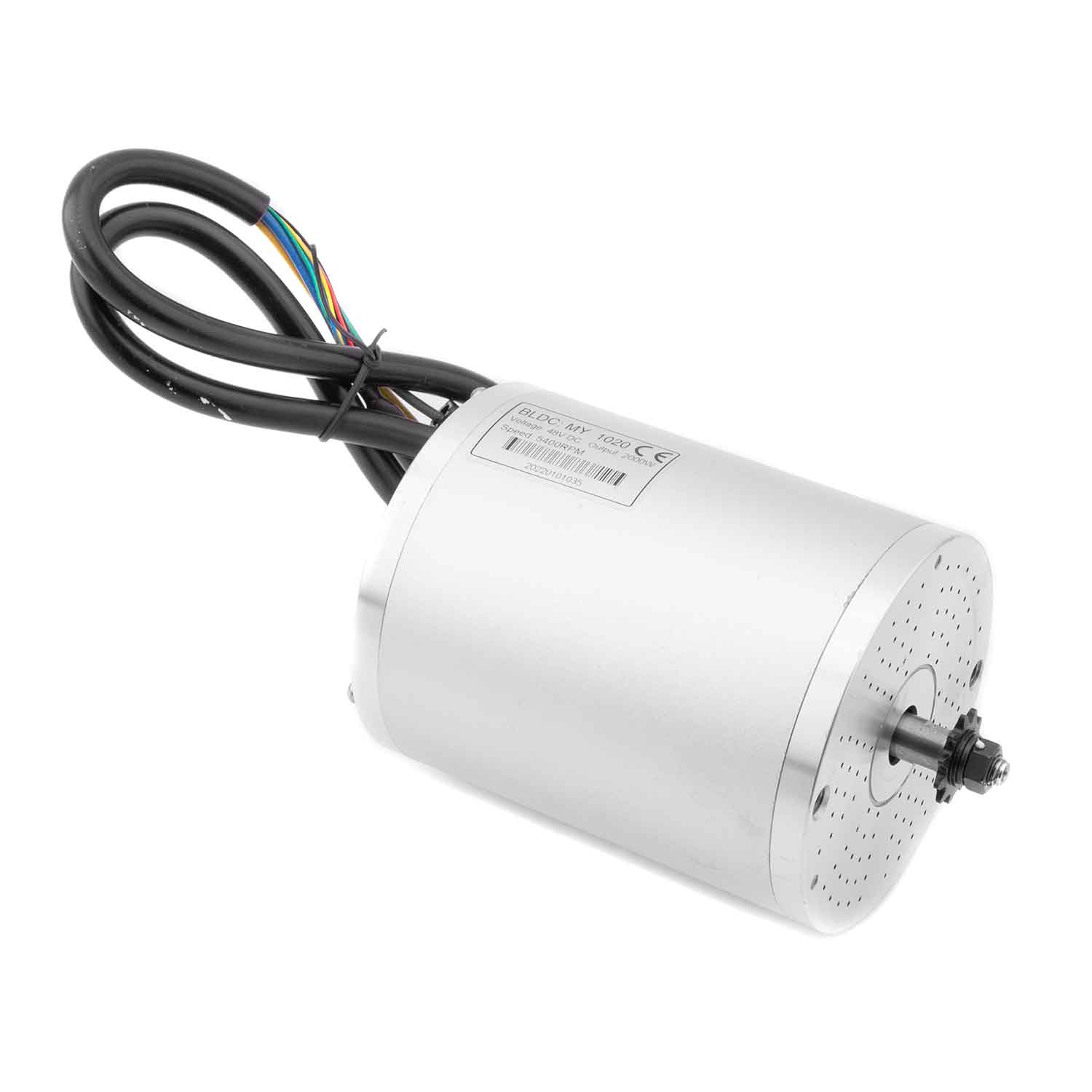 Motor 48V / 2000W - 2000 Watt / 48 Volt starker Motor ohne passendem Steuergerät nicht kompatibel Maße: Länge 13,50 cm (mit Ritzel 16,50 cm) ∅ 10,60 cm - von SXT-Scooters