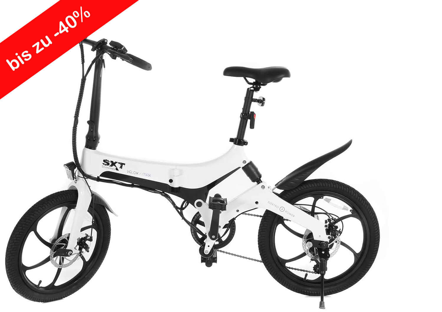 GEBRAUCHT - SXT Velox MAX - weiß - Das E-Bike stammt aus einer Kundenrücksendung und befindet sich in einem guten technischen und optischen Zustand. Das neue SXT Velox MAX ist wie der Name schon sagt die Maxi Version des vor 2 Jahren auf dem Markt erfolgr